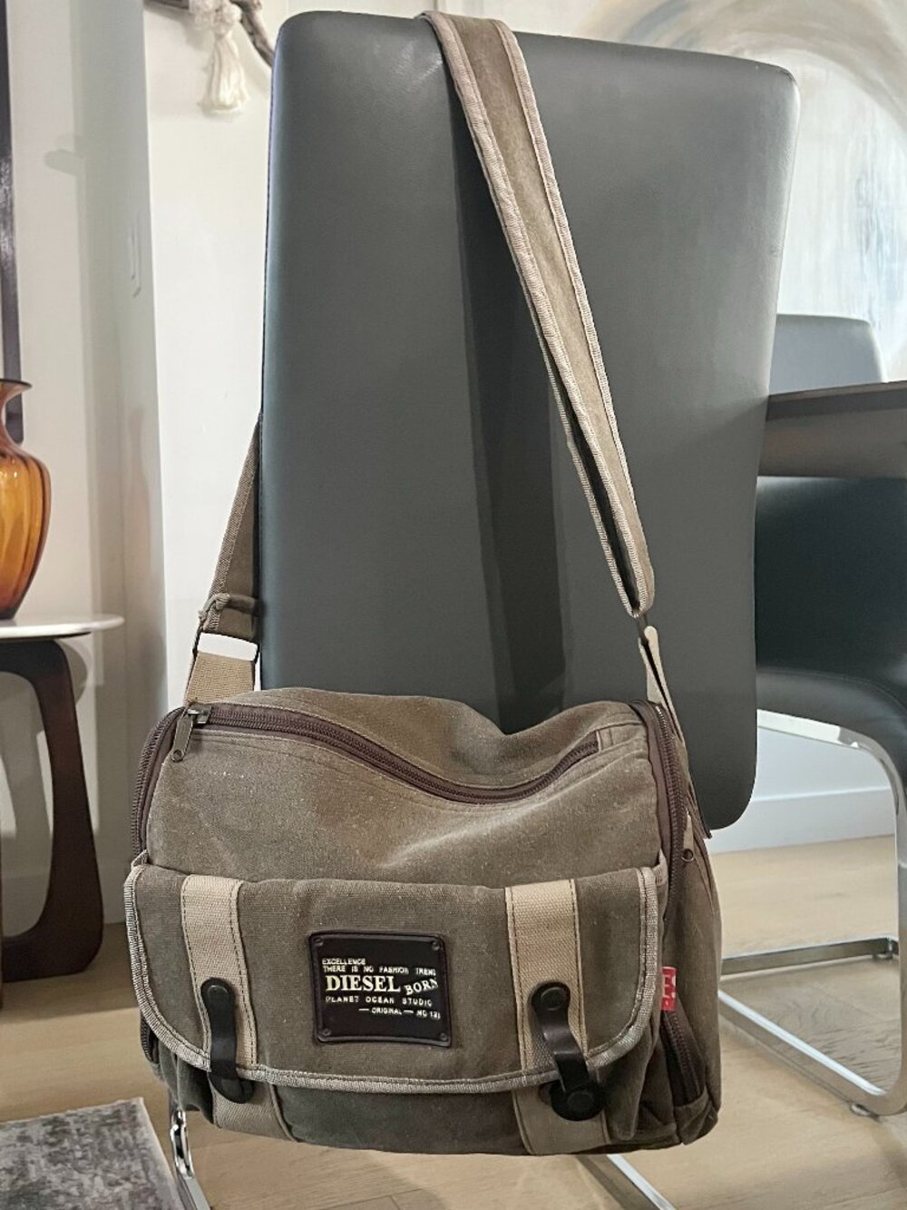 Vintage Diesel "Born-Planet Ocean Studio" Messenger Bag